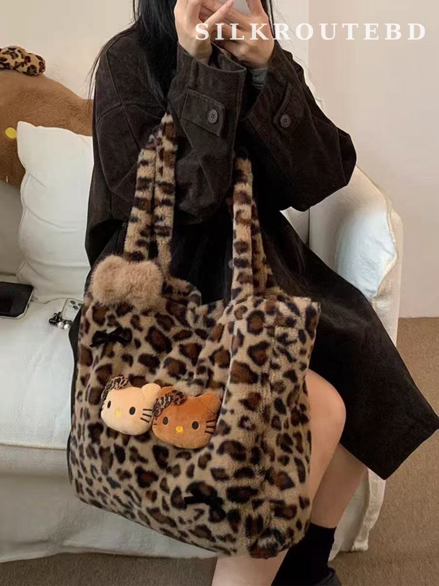 Street Style Plush Tote Shoulder Bag