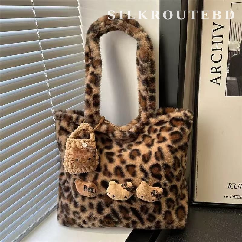 Street Style Plush Tote Shoulder Bag