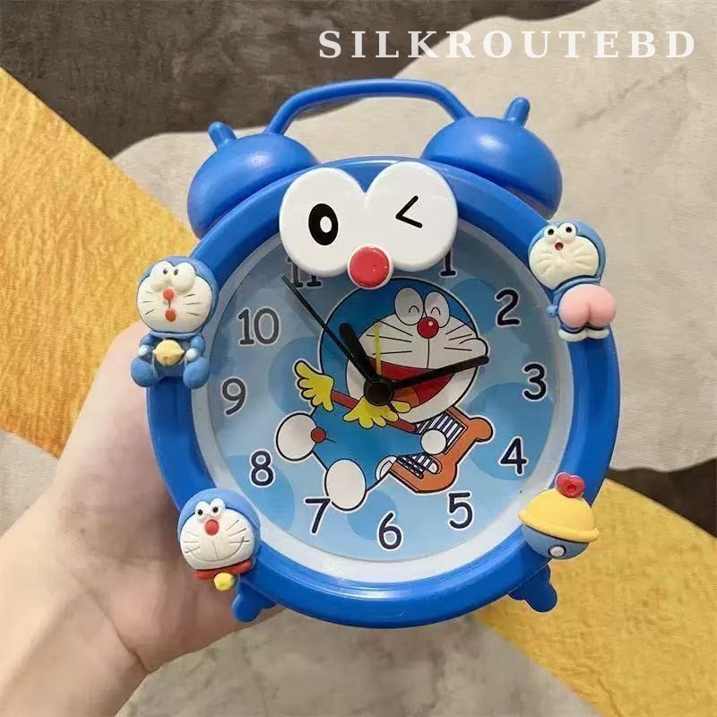 Cute Cartoon Style Battery Alarm Clock