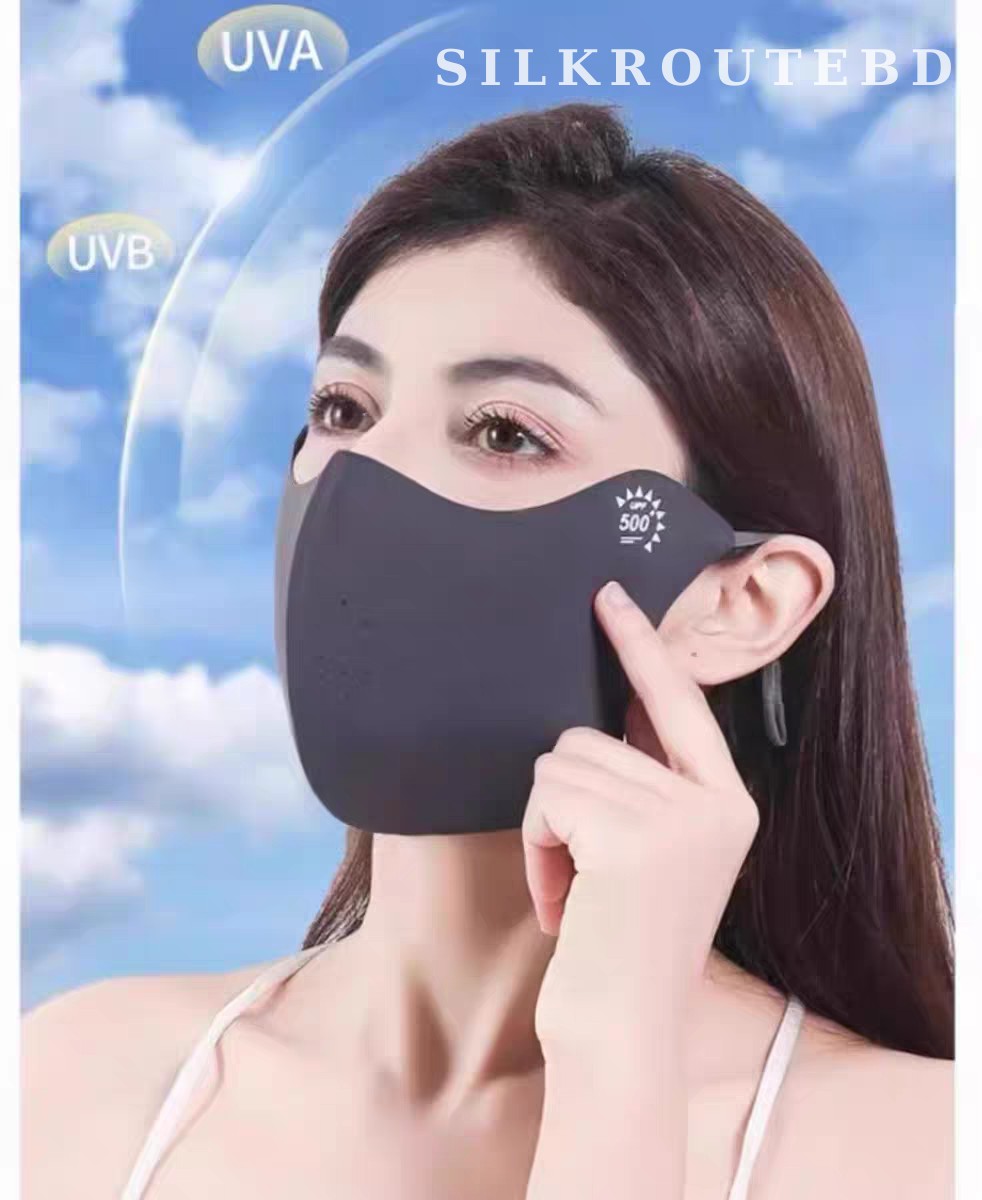 Cooling Seamless Ice Silk UV Protection Sun Mask