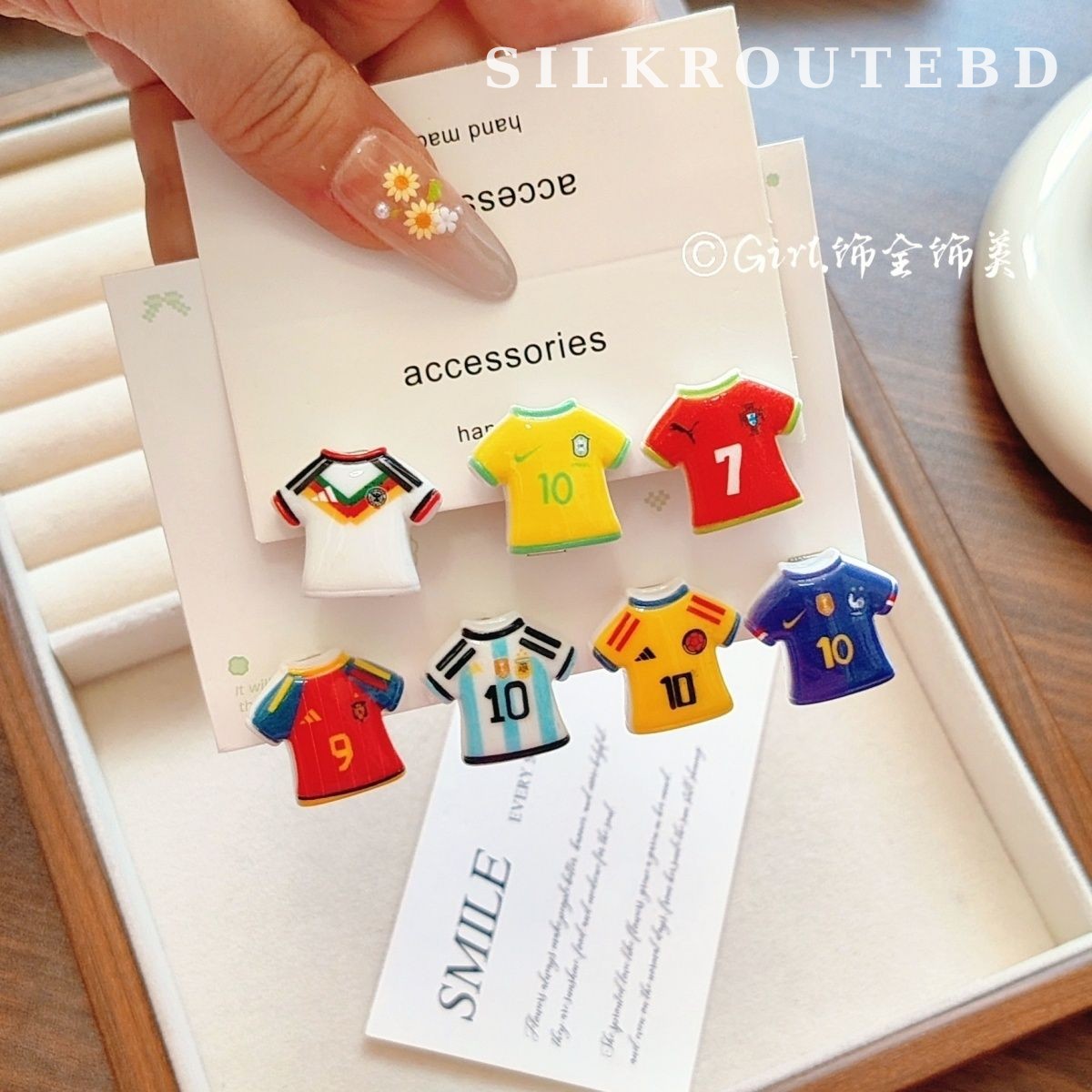 2026 World Cup Football Mini Duckbill Hair Clip