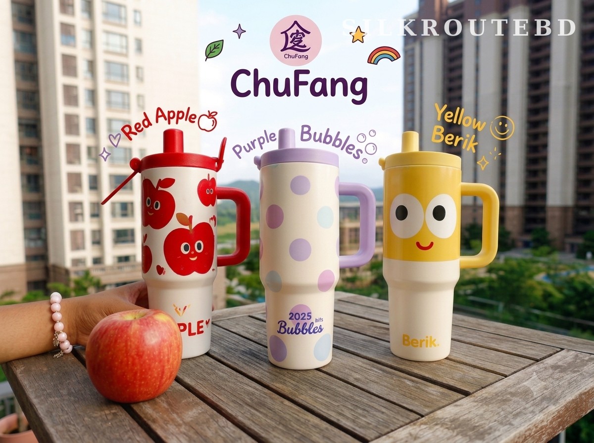 Stainless Steel Double-Straw Insulated Tumbler with Tea Strainer